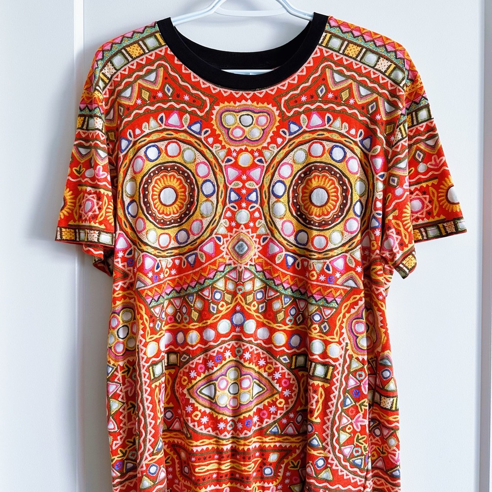 Moschino Colorful Geometric Men’s Top Short Sleeve T-shirt